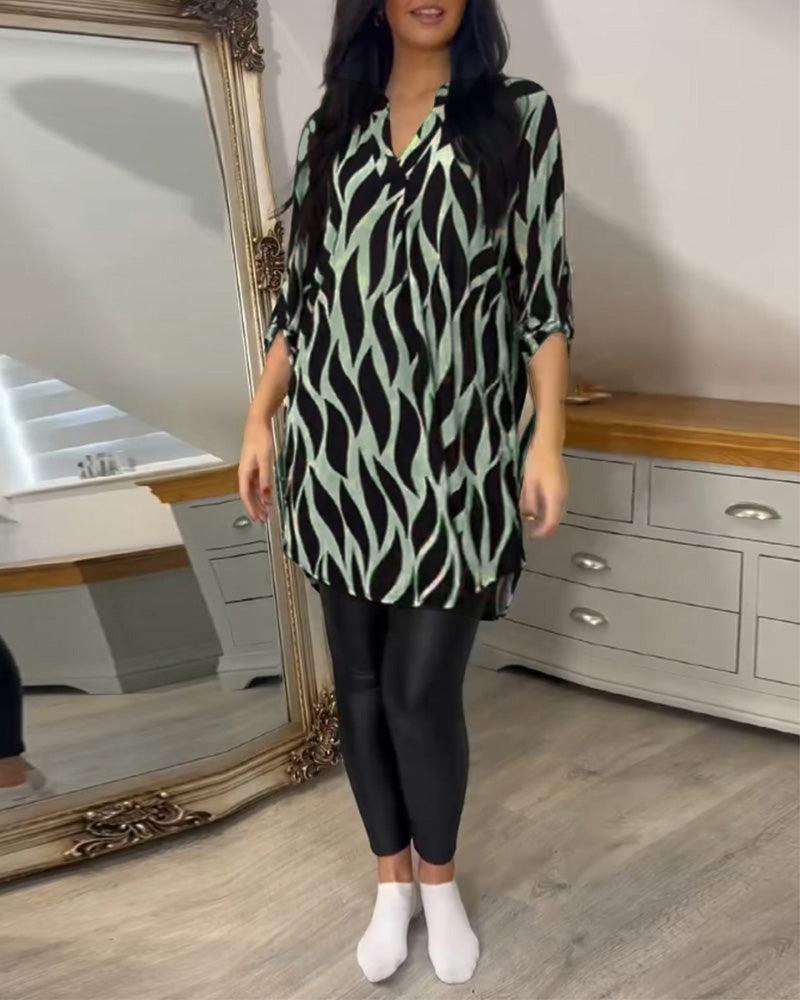 Casual Stylish Blouse for Women - Lightweight Long Sleeve Top