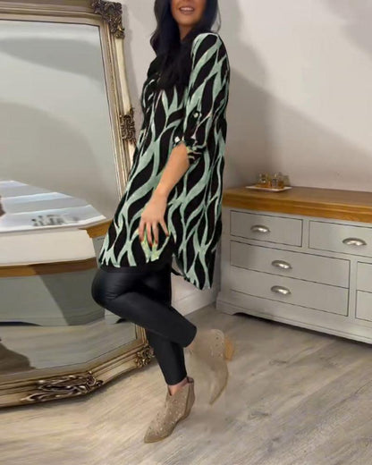 Casual Stylish Blouse for Women - Lightweight Long Sleeve Top