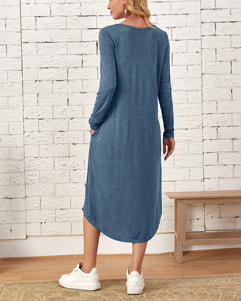 Cozy Long-Sleeve Winter Dress