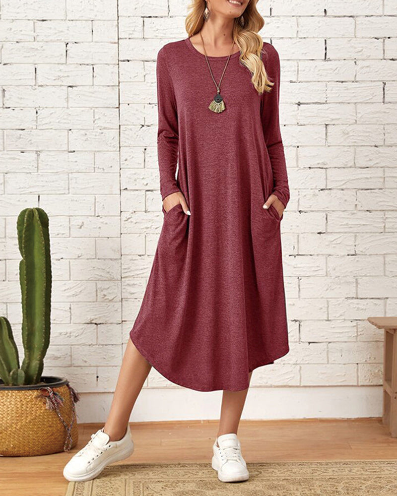 Cozy Long-Sleeve Winter Dress