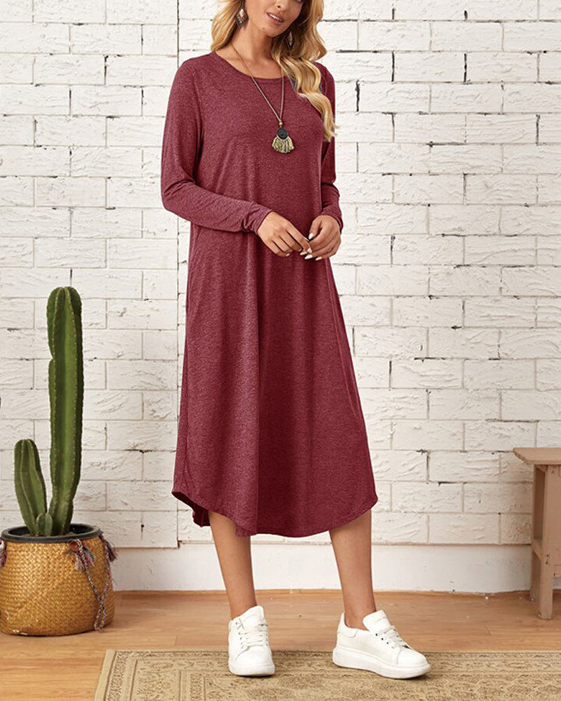 Cozy Long-Sleeve Winter Dress