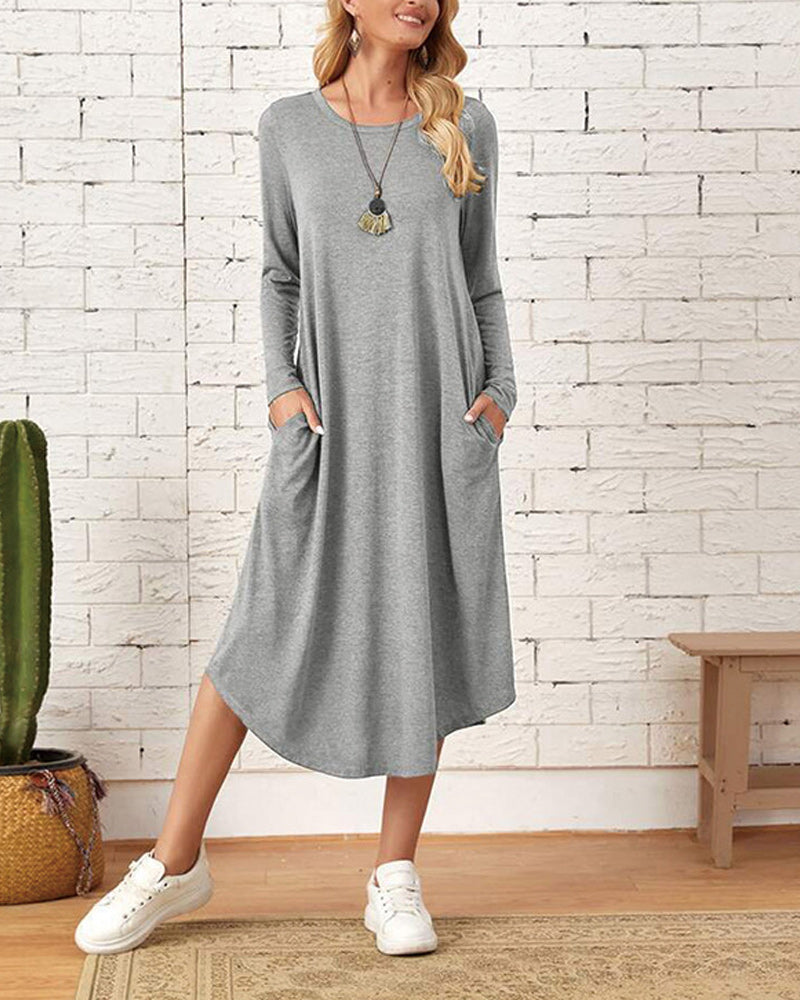 Cozy Long-Sleeve Winter Dress