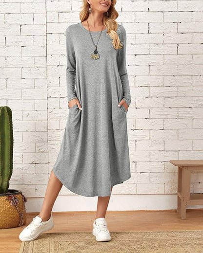 Cozy Long-Sleeve Winter Dress