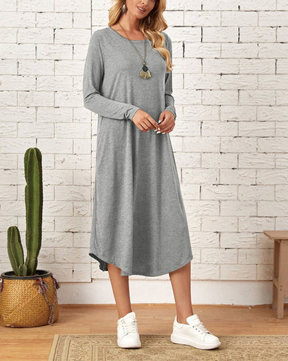 Cozy Long-Sleeve Winter Dress