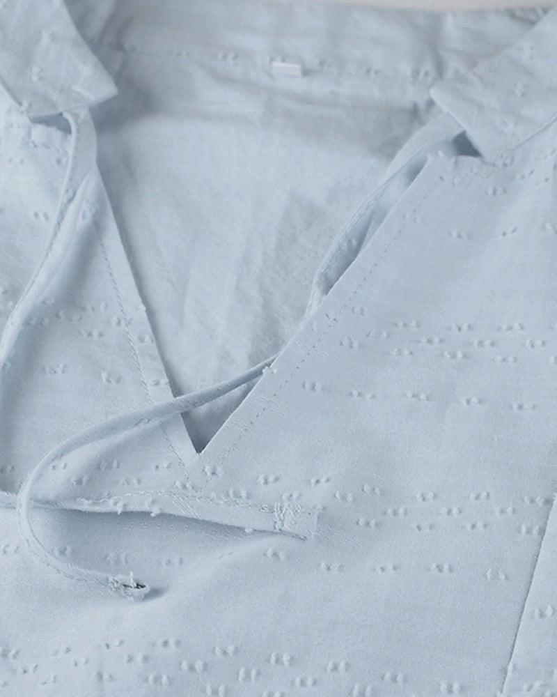 Elegant Long-Sleeve Shirt Dress for Women