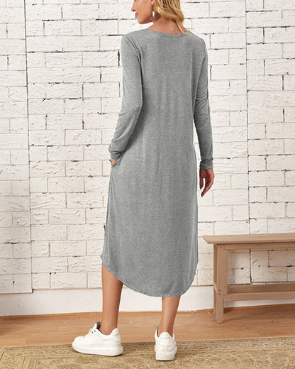 Cozy Long-Sleeve Winter Dress
