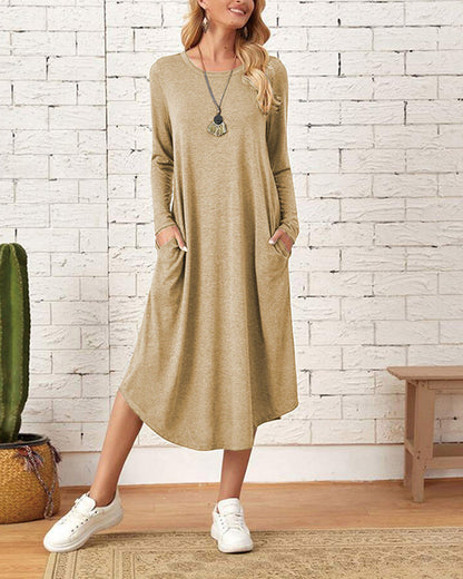 Cozy Long-Sleeve Winter Dress
