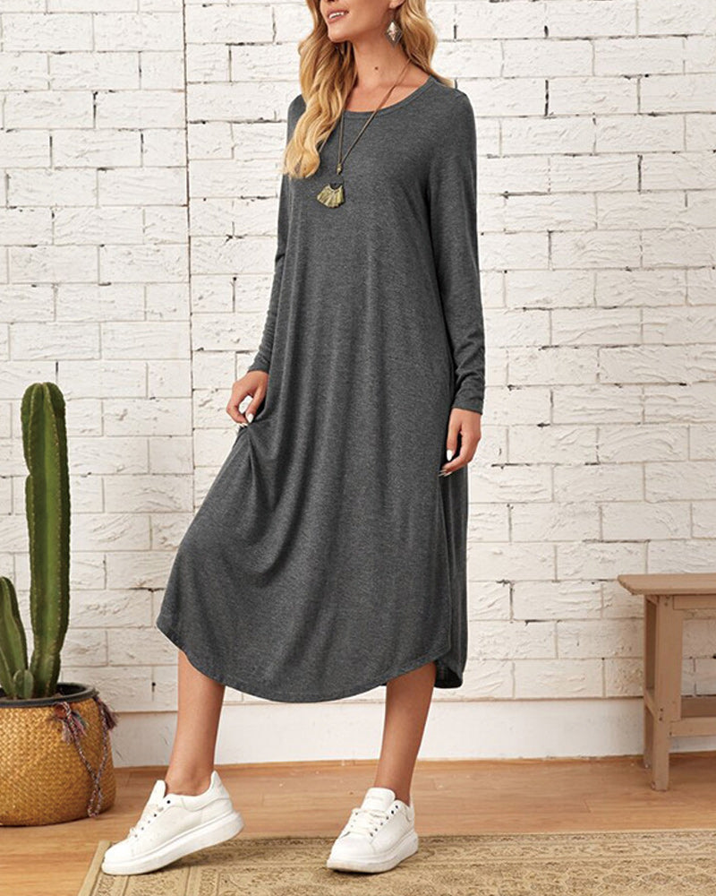 Cozy Long-Sleeve Winter Dress