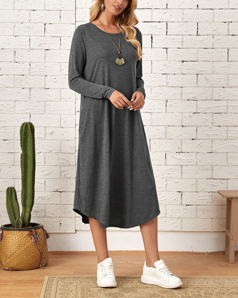 Cozy Long-Sleeve Winter Dress