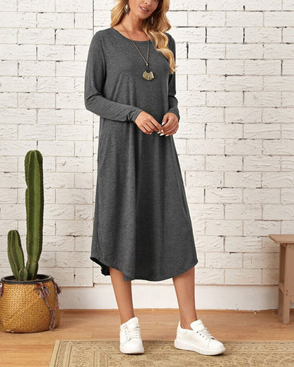 Cozy Long-Sleeve Winter Dress