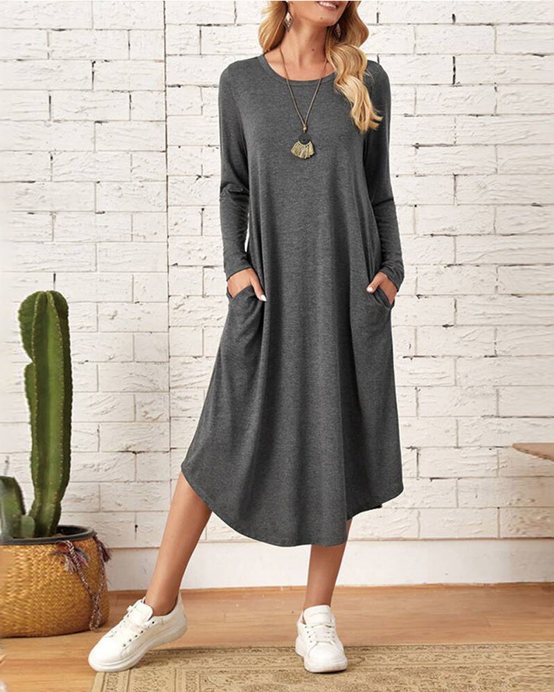 Cozy Long-Sleeve Winter Dress