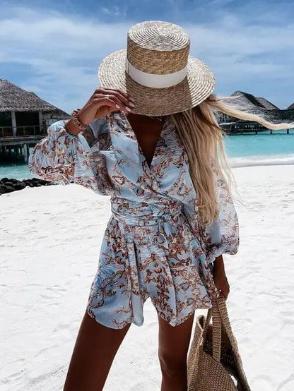 Boho Lace Playsuit - Summer Beach Romper for Women