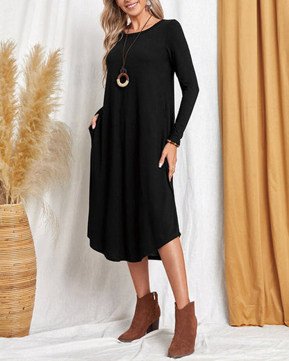Cozy Long-Sleeve Winter Dress