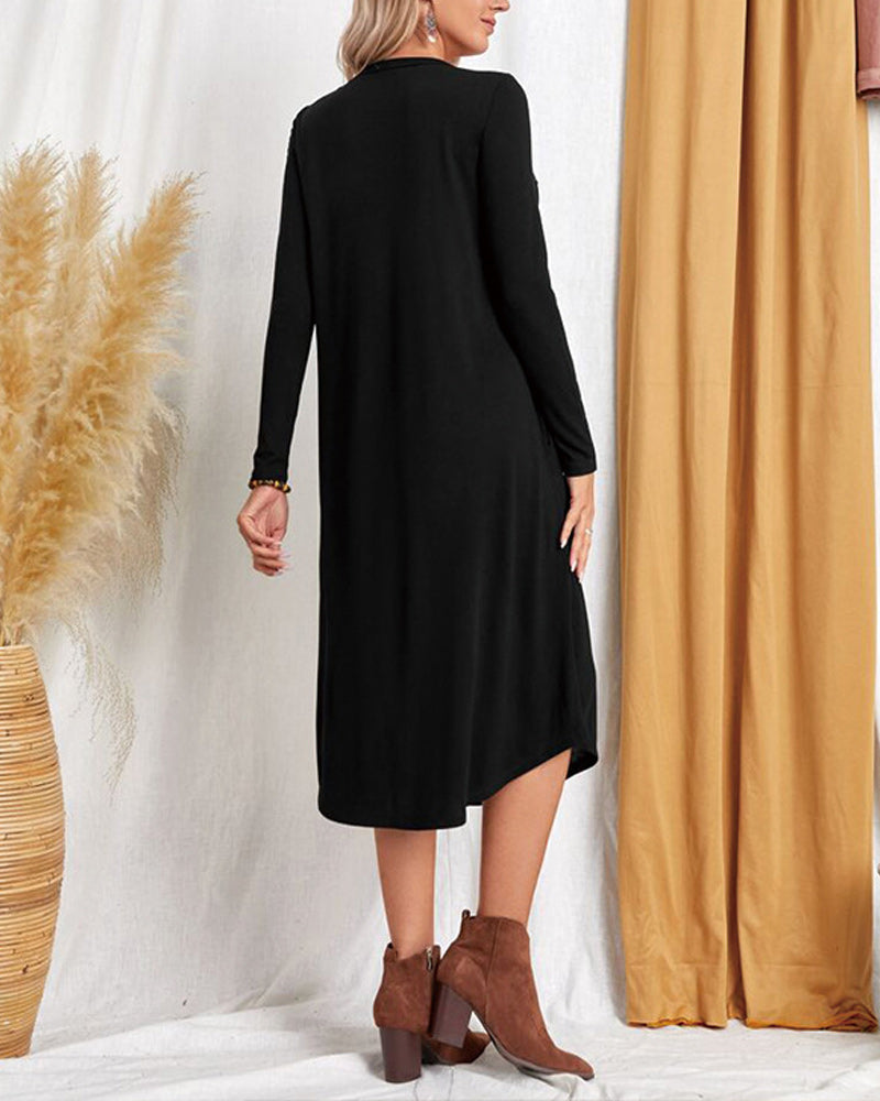Cozy Long-Sleeve Winter Dress