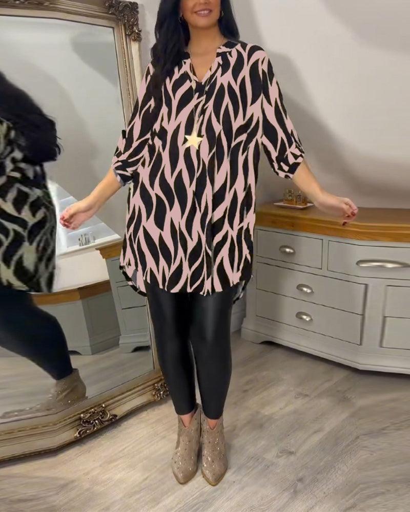 Casual Stylish Blouse for Women - Lightweight Long Sleeve Top