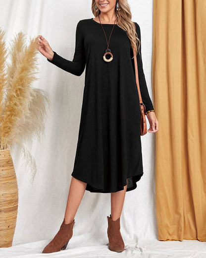 Cozy Long-Sleeve Winter Dress