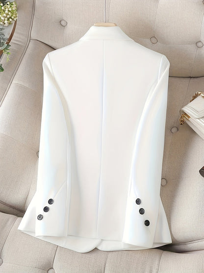 Classic tailored single-button blazer for women