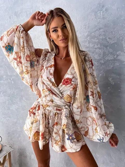 Boho Lace Playsuit - Summer Beach Romper for Women