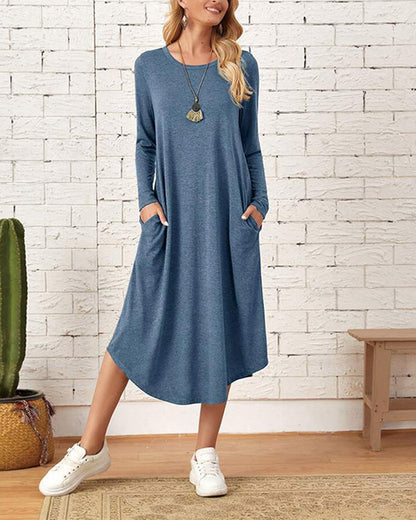 Cozy Long-Sleeve Winter Dress