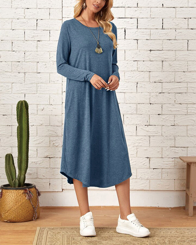 Cozy Long-Sleeve Winter Dress