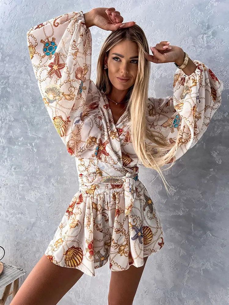 Boho Lace Playsuit - Summer Beach Romper for Women