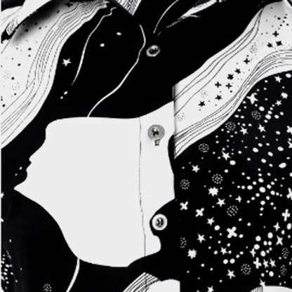 Elegant Black and White Blouse - Luxury Design with Premium Finish