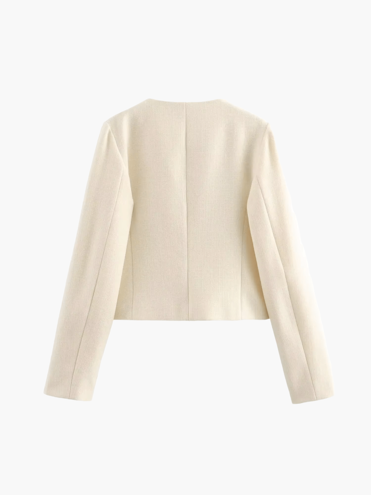 Cropped button-up jacket for women