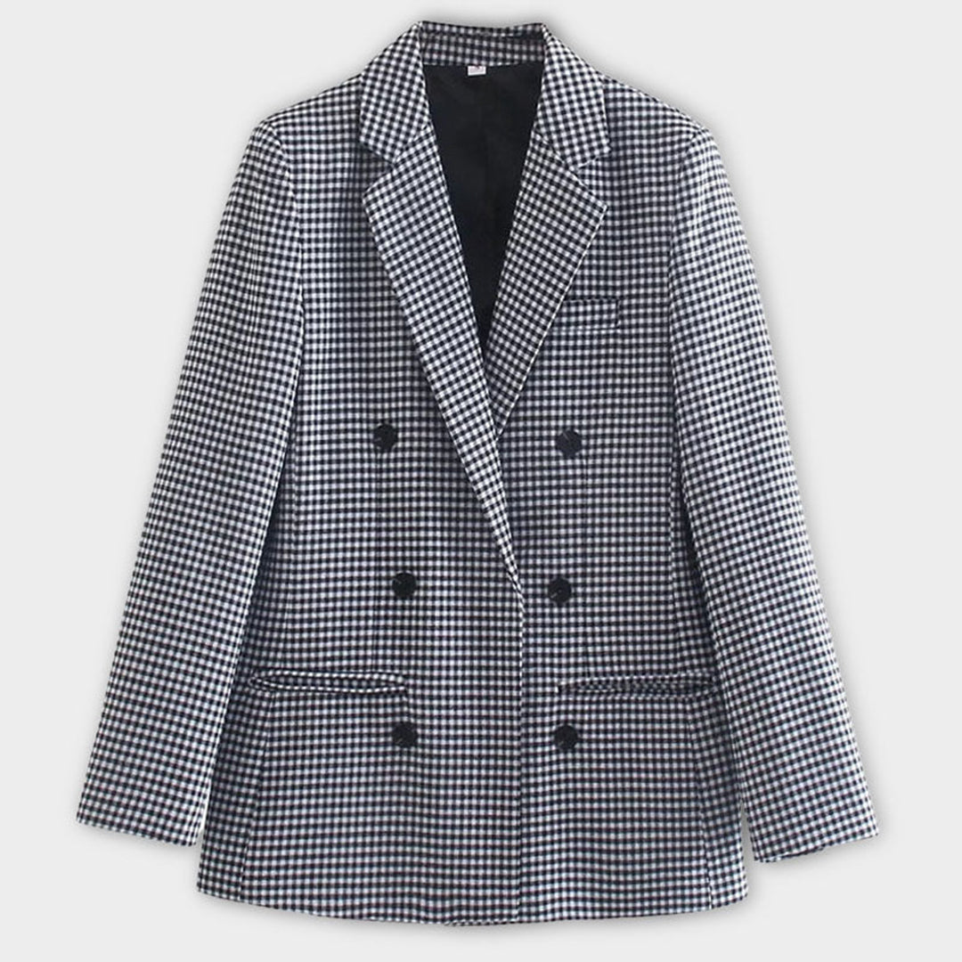 Double-Breasted Blazer - Slim Fit Polyester Lightweight Premium Design