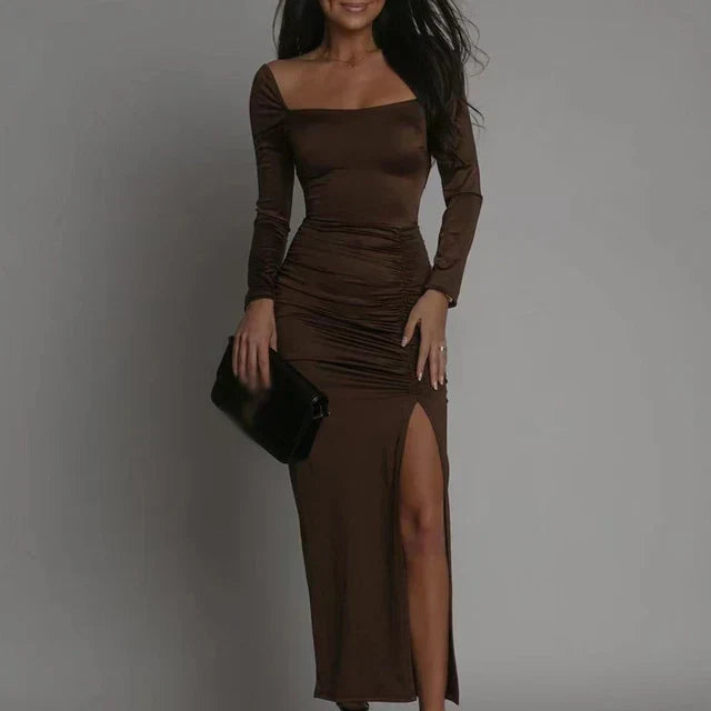 Cross-Lace Bare Back Dress - Elegant and Breathable Style