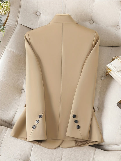 Classic tailored single-button blazer for women