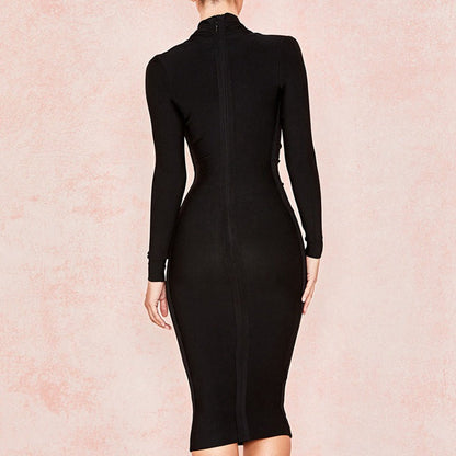 Elegant Bodycon Dress with Zipper for Women