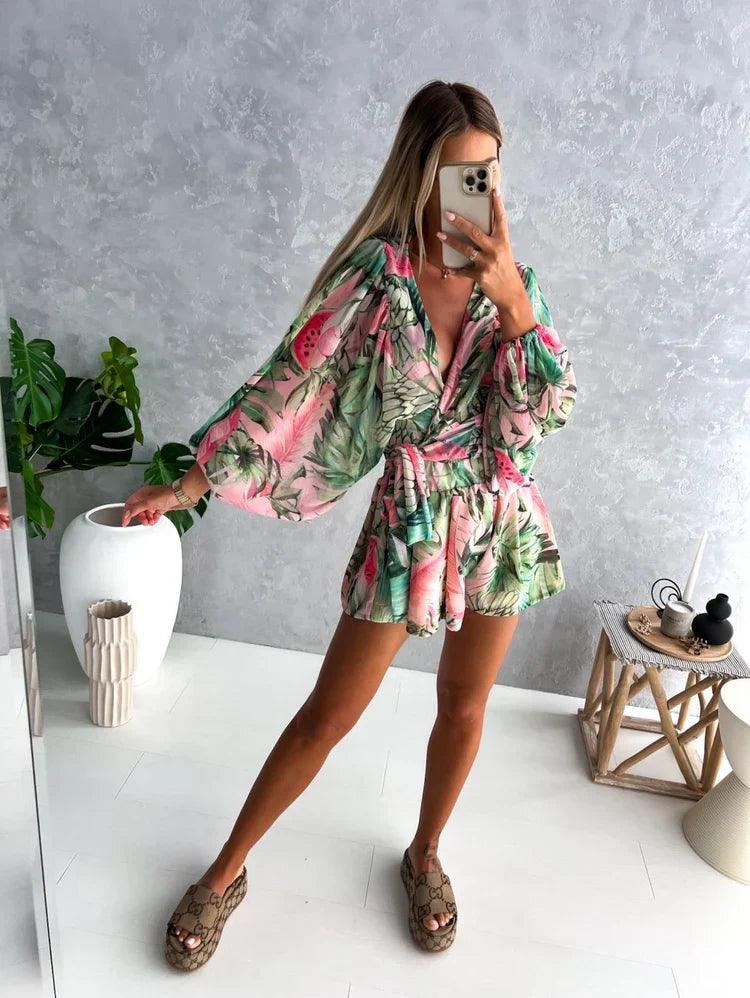 Boho Lace Playsuit - Summer Beach Romper for Women